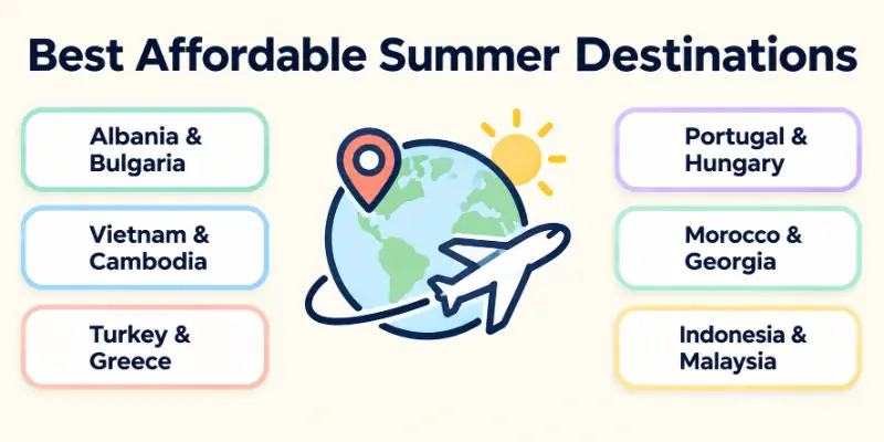 Best Affordable Places to Travel in Summer