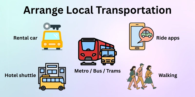 Arrange Local Transportation