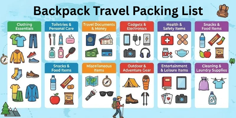 Backpack Travel Packing List