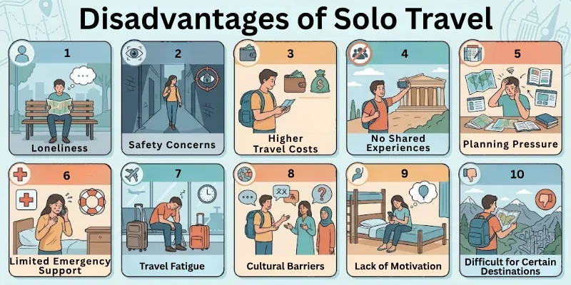 Disadvantages of Solo Travel