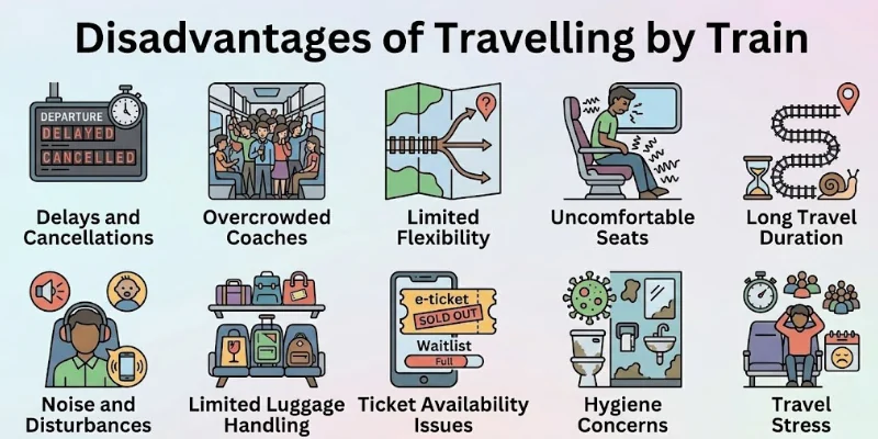 Disadvantages of Travelling by Train