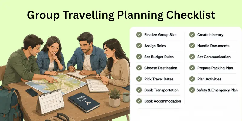 Group Travelling Planning Checklist