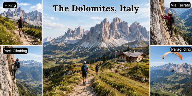 The Dolomites, Italy Travel for Adventure