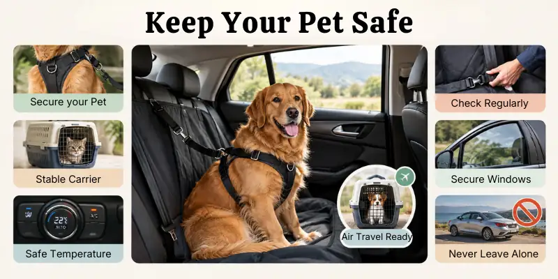 Keep Your Pets Safe During Travelling