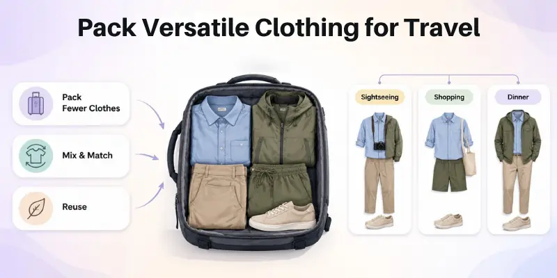 Pack Versatile Clothing for Travel