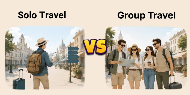 Solo Travel vs Group Travel