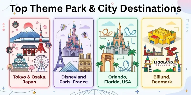 Top Theme Park & City Destinations